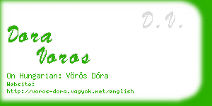 dora voros business card